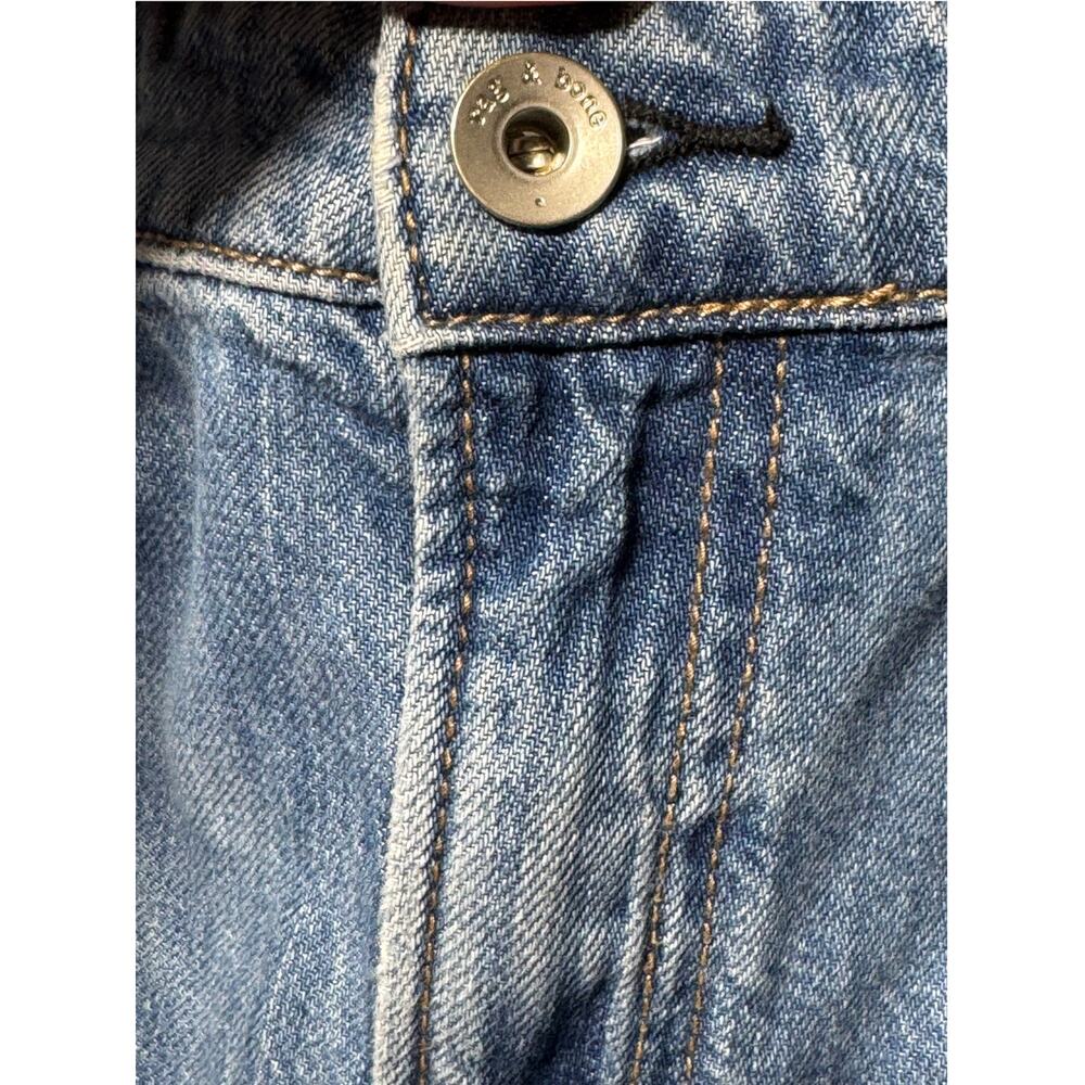 Rag & Bone Lori Mid-Rise Crop Wide Leg Jeans Womens 31 Blue Medium Wash 5-Pocket - Picture 8 of 16